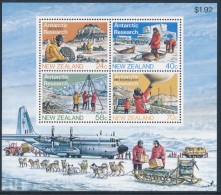 NEW ZEALAND 1984 Antarctic Scientific Research: Geology-Biology-Glaciolog Y-Metereology, Miniature Sheet** - Unused Stamps