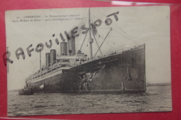 Cp Cherbourg  Le Transatlantique  Allemand Kaiser Wilhelm Der Grosse Apres L'abordage Avec L'orinico - Disasters