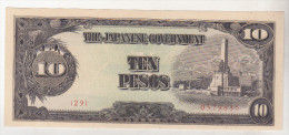 Philippines 10 Pesos 1943 , Japan Occupation , Pick 111 - Philippines