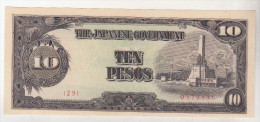 Philippines 10 Pesos 1943 , Japan Occupation , Pick 111 - Filippine