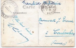 LPXT- CPA ADRESSEE EN FM DE L'HÔPITAL BEAU-RIVAGE CANNES CACHET DE L'AMBULANCE SUD-AFRICAINE DÉCEMBRE 1916 - WW1