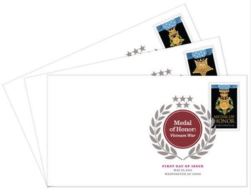 VERINIGTE STAATEN USA 2016 VIETNAN WAR MEDAL OF HONOR SET 3V. FDC SC 4988A-C MI 5172-74 YT 4810-12 - 2011-...