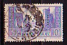 FRANCE - 1929 - Pont De La Rochele -  - 1v Obl.  L Var. Perfore - Perforadas