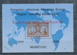 1994. Kossuth Commemorative Sheet With Overprint :) - Souvenirbögen