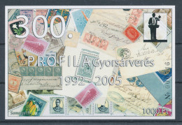 2005/52. 300th PROFILA Quick Auction 1992-2005 Commemorative Sheet :) - Foglietto Ricordo