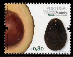 !										■■■■■ds■■ Portugal 2009 AF#3824ø Madeira Tropical Fruits Avocado Nice Stamp VFU (k0022) - Oblitérés