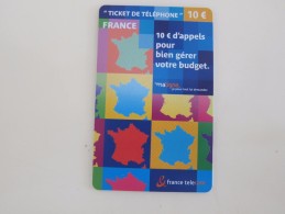 Map Of France,used - FT Tickets
