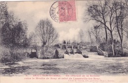 CPA 80 @ BRAY Sur SOMME @ L'Ecluse - Un Courant De La Somme Entre Le Moulin De Bray Et Celui De Laneuville En 1905 - Bray Sur Somme