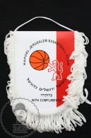 Sport Advertising  Cloth Pennant/ Flag/ Fanion Of Hapoel Jerusalem Basketball Club - Bekleidung, Souvenirs Und Sonstige