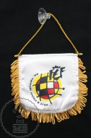 Sport Advertising Cloth Pennant/ Flag/ Fanion Of The Royal Spanish Football Federation RFEF - Habillement, Souvenirs & Autres