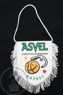 Sport Advertising Cloth Pennant/ Flag/ Fanion Of French ASVEL Basket Club From Villeurbanne - Abbigliamento, Souvenirs & Varie