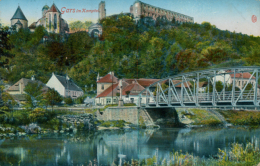 AT GARS IM KAMPTAL / Vue Extérieure, L'Eglise Et Un Pont / CARTE COULEUR - Gars Am Kamp