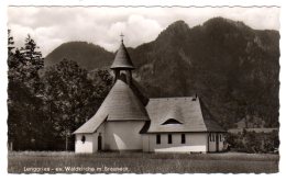 Lenggries - S/w Evangelische Waldkirche Mit Brauneck - Lenggries