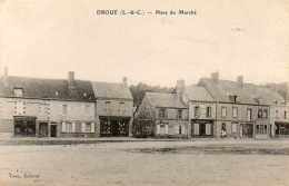 CPA - DROUE (41) - Aspect De La Place Du Marché Et De La Pharmacie Au Début Du Siècle - Droue