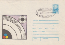 Delcampe - 45228- EUROPEAN CHAMPIONSHIPS, SHOOTING, COVER STATIONERY, 1977, ROMANIA - Waffenschiessen
