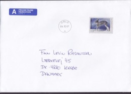 Norway A PRIORITAIRE Par Avion Label OSLO 2007 Cover Brief Denmark 13.00 Kr Hare Hase Lièvre - Briefe U. Dokumente