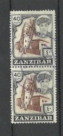 ZANZIBAR 1961 Michel 247 In Pair O - Zanzibar (...-1963)