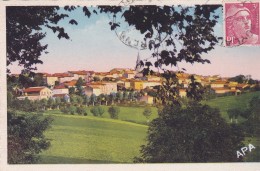 81. PUYLAURENS. VUE GÉNÉRALE. BELLE CARTE COULEUR ANNÉE 1947 - Puylaurens