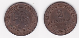 2 CENTIMES CERES 1878 K SUPERBE (voir Scan) - B. 2 Centimes