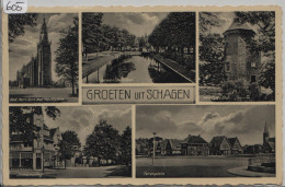 Groeten Uit Schagen - Het Oute Slot, Laan Stillelaan, Kerk, Stationsweg, Torenplein - Schagen