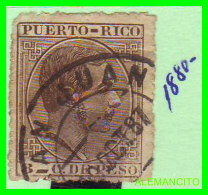 ESPAÑA ( EUROPA ) COLONIAS  ESPAÑOLAS -  PUERTO RICO    SELLO  -  ALFONSO XIII  AÑO 1880 - Porto Rico