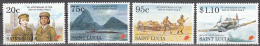 St Lucia    Scott No.  1018-21    Mnh   Year  1995 - Ste Lucie (...-1978)