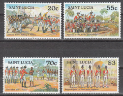 St Lucia    Scott No.  1076-79    Mnh   Year  1997 - Ste Lucie (...-1978)