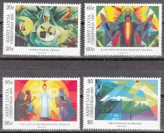 St Lucia    Scott No.  1080-83    Mnh   Year  1997 - Ste Lucie (...-1978)