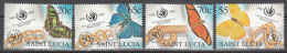 St Lucia    Scott No.  1091-94    Mnh   Year  1998 - St.Lucia (...-1978)