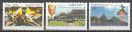 St Lucia    Scott No.  1099-1101    Mnh   Year  1998 - St.Lucia (...-1978)