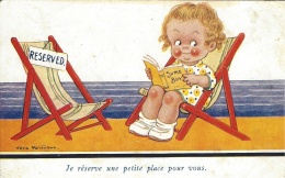 Illustrateur Vera Paterson - ENFANT à La Mer - CHILD By The Sea Side - Je Réserve Une Petite Place Pour Vous - Paterson