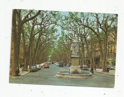 Cp , AUTOMOBILE , CITROEN 2 CV ... , AIX EN PROVENCE ,  Le Cours MIRABEAU , Statue Du Roy RENE - Turismo