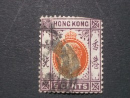 HONG KONG  ( O )  De  1904 / 1909   "  Edouard  VII   "   N °  81       1 Val . - Oblitérés