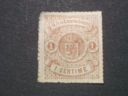LUXEMBOURG  *   De  1859 / 1863   "  Armoiries   "   N °  3       1 Val . - 1859-1880 Wappen & Heraldik