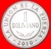 § SUN: BOLIVIA ★ 1 BOLIVIANO 2010! LOW START★ NO RESERVE! - Bolivie