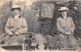 75-NOS JOLIES COCHERES- Victoria Et Blanche ETIENNE ,DE LA VALENTIN'S COMPAGNIE - TRANSPORT DE PARIS - Openbaar Vervoer