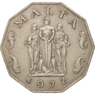 Monnaie, Malte, 50 Cents, 1972, British Royal Mint, TTB+, Copper-nickel, KM:12 - Malte