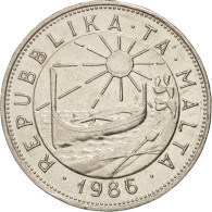 Monnaie, Malte, Lira, 1986, SUP, Nickel, KM:82 - Malta