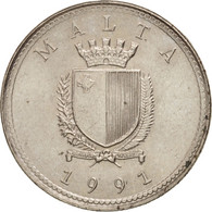 Monnaie, Malte, 2 Cents, 1991, SPL, Copper-nickel, KM:94 - Malta