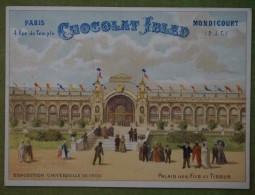 Exposition Universelle De 1900 - Palais Des Fils Et Tissus - Publicité Ibled - Ibled
