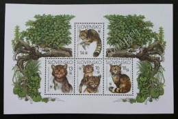 Slovakia WWF European Wild Cats 2003 Animal Fauna Cat Protected Mammals (miniature Sheet) MNH - Unused Stamps