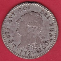 France Louis XVI - 30 Sols Argent - 1791 I - TB/TTB - 1774-1791 Ludwig XVI.