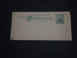 ETATS UNIS - Entier Postal ( Carte Lettre ) Non Voyagé - A Voir - L 814 - Andere & Zonder Classificatie