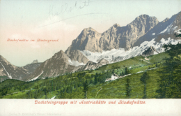 AT HALLSTATT / Bischofmütze Im Hintergrund, Dachsteingruppe Mit Austriahütte Und Bischofmütze / CARTE COULEUR - Hallstatt