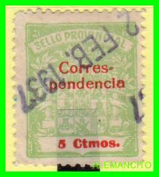 ESPAÑA -  ( EUROPA )  SELLO PROVINCIAL CORRESPÒNDENCIA  VALOR 5 Ctms - Fiscaux-postaux