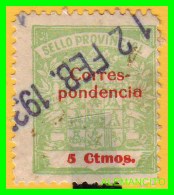 ESPAÑA -  ( EUROPA )  SELLO PROVINCIAL CORRESPÒNDENCIA  VALOR 5 Ctms - Postage-Revenue Stamps