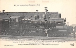 ¤¤  -  73   -  Les Locomotives   -  Machine N° 3718 à Vapeur Saturé  -  Collection FLEURY  - - Treni