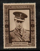 CANADA   1937 DUKE Of WINDSOR CORONATION STAMP ORIGINAL GUM LIGHT HINGED SCARCE!!! - Other & Unclassified
