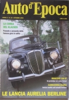 AUTO D' EPOCA - N.10 - OTTOBRE 1993 - ANNO X - LANCIA AURELIA BERLINE - Engines