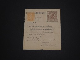 ROUMANIE - Timbre Fiscal Sur Document Chemin De Fer En 1921  - A Voir - L 850 - Steuermarken